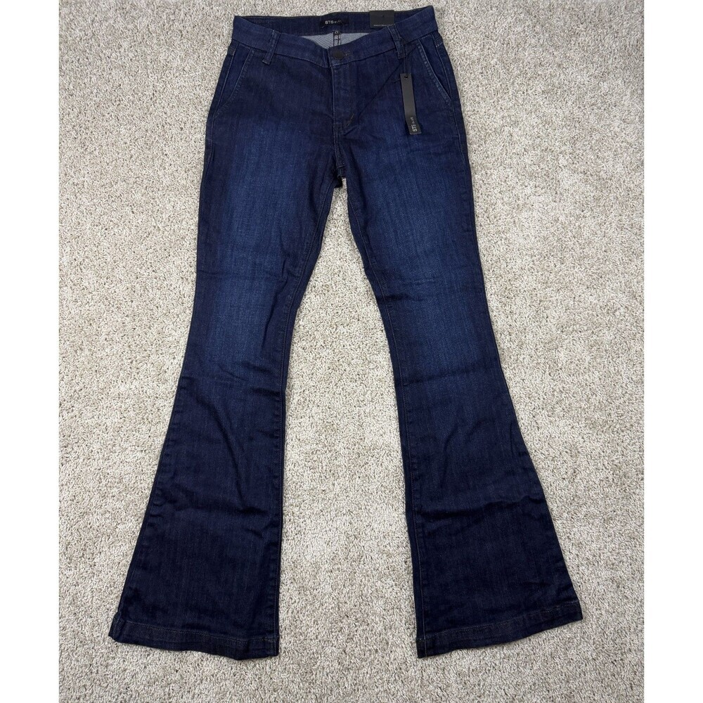 STS Blue Women's Bootcut Stretch Jeans Dark Wash Size 27 Mid Rise NWT